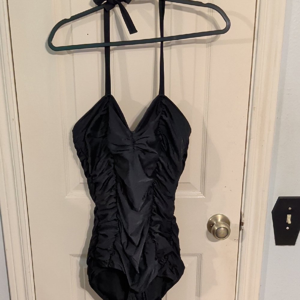 Beach Base! Ruched One-Piece Swimsuit